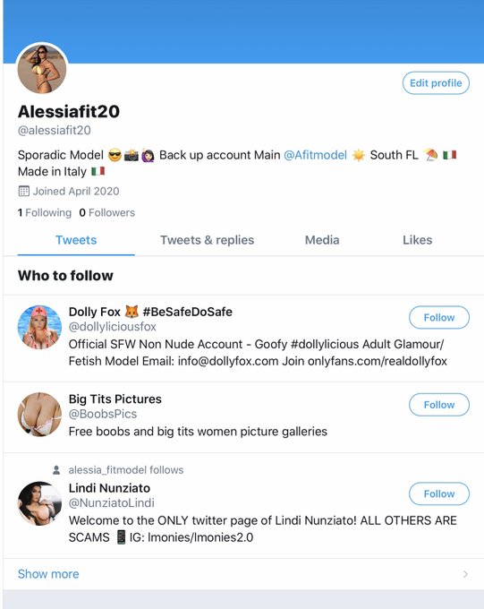 Go follow my only back up twitter @alessiafit20 ????‍♀️. Happy Easter everyone!! https://t.co/tKCVVX