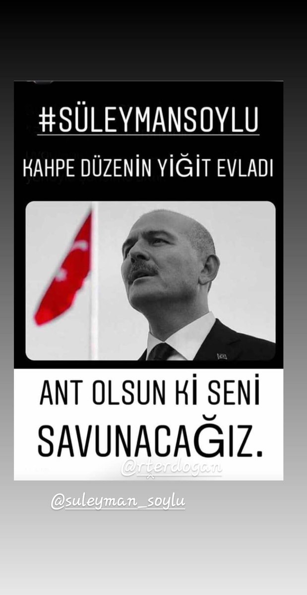 Istifani kabul etmiyoruz <a href="/suleymansoylu/">Süleyman Soylu</a> #sensizolmaz  <a href="/RTErdogan/">Recep Tayyip Erdoğan</a>