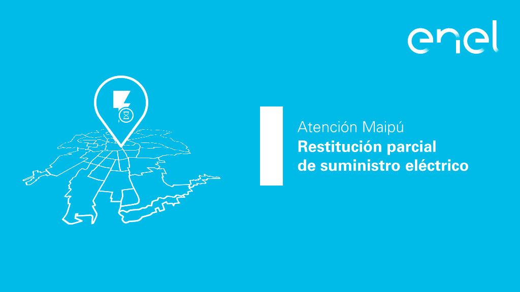 Enel_Informa_CL's tweet photo. [15:21] Un 35,9% de clientes inicialmente afectados por #CorteDeEnergía en sectores desde Primo de Rivera hasta Av. 5 de Abril en Maipú ya tienen su servicio normalizado. Seguimos trabajando para normalizar el suministro a todos nuestros clientes. https://t.co/7CeJLWEIQk
