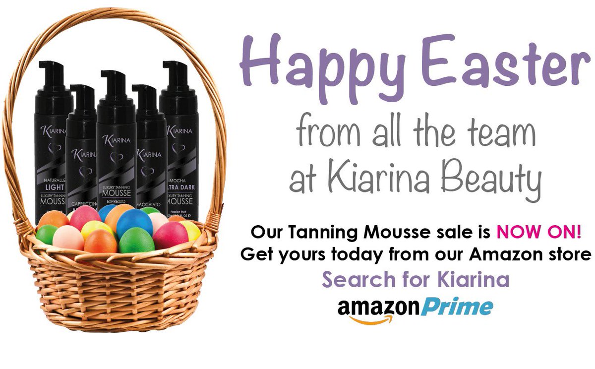 KiarinaLtd's tweet photo. Happy Easter everyone! ❤️ We hope you’re all safe and well!
Don’t miss out on our amazon sale! Just search for Kiarina Beauty on amazon or use this link https://t.co/9CmuuQhtwW
An Easter gift from Kiarina 🐣
#easter #eastersale #eastersales #faketan #faketanning #selftan https://t.co/BFkeFjOFIT
