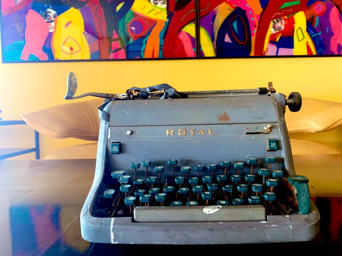 All that stood between my dad and entombment for life in a concrete cell block was a manual Royal typewriter and word work—nothing could resurrect and deliver him but the Queen’s English he and that Royal keyboard could crank out.