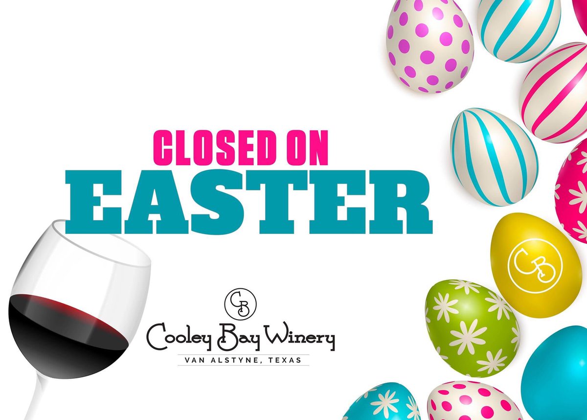 cooleybaywinery's tweet photo. We’re closed today, but from our winery family to yours, Happy Easter! https://t.co/pbcNSDR5Et