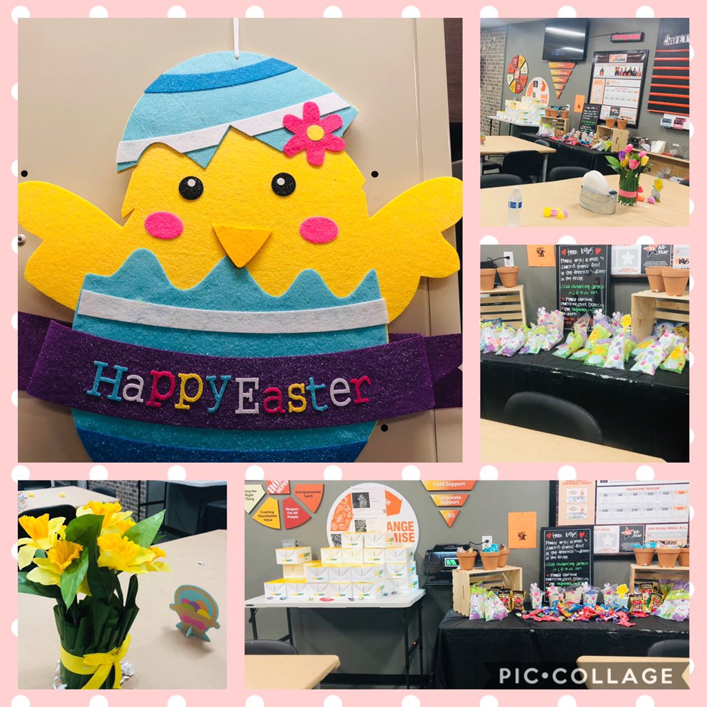 Happy Easter to all my associates!!! A great way to show them the management team cares!!
#distri171 #livingourvalues #homedepot