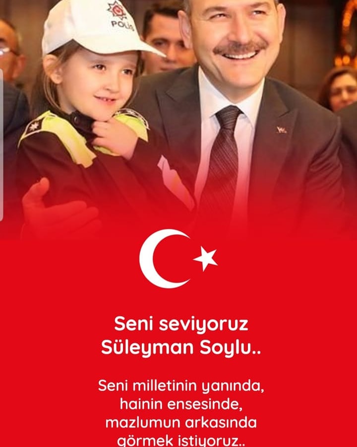 -Gecesini gündüzüne katan,
-Teröristlere kan kusturan,
-Halkın derdiyle dertlenen,
-Vatan hainlerini kudurtan,
-Kahpelerin inlerine giren,

İçişleri Bakanımız Süleyman
Soylu’nun istifasını MİLLETÇE kabul etmiyoruz.

<a href="/RTErdogan/">Recep Tayyip Erdoğan</a> <a href="/suleymansoylu/">Süleyman Soylu</a>