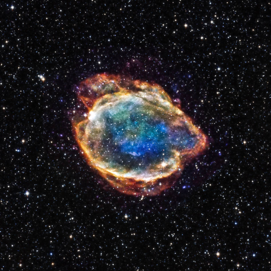 As for thermonuclear supernovae, these involve white dwarfs. The story goes if a white dwarf gets too heavy, runaway carbon fusion is triggered near its center, ultimately causing an explosion. Image of supernova remnant G299. Credit: NASA/CXC/U.Texas.