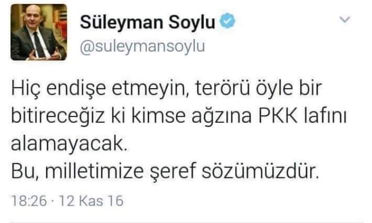 Itleri sevindirme ve senin sözüne inanarak güzel günler görecek bu milleti yalnız bırakma 
<a href="/suleymansoylu/">Süleyman Soylu</a>

#SeninleyizSoyluAdam