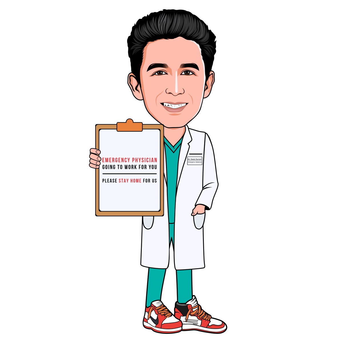 owaisdurrani's tweet photo. Healthcare workers are on the front lines of the #COVID-19 pandemic. Please keep us and everyone else safe by #StayingHome and #SocialDistancing .
#KeepERDocsSafe #FlattentheCurve #StayHome @EMResidents @EmergencyDocs @ComplexSneakers @NiceKicks @AOAforDOS @Nike @virgilabloh https://t.co/sB5Hq8Rc88