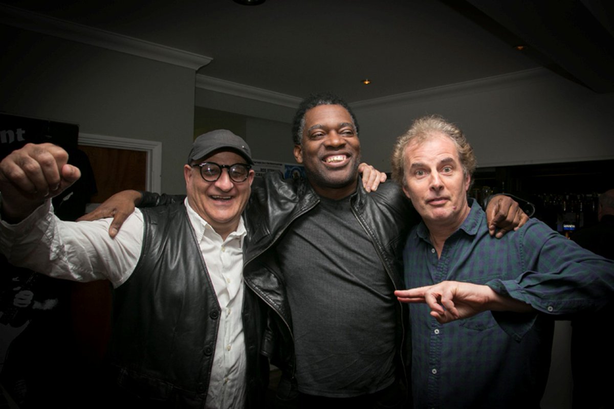 <a href="/feenstrablues/">Pete Feenstra</a> <a href="/SariSchorr/">Sari Schorr</a> @Rockrpix @PBear70 @BluesMatters <a href="/BluesHour/">EUROPEAN BLUES AWARDS #BluesHour on #MusicMonday</a> <a href="/gr8musicvenues/">gr8MusicVenues</a> <a href="/ManhatonRecords/">Manhaton Records</a> <a href="/MatBeable/">Mat Beable</a> <a href="/ashwilsongtr/">Ash Wilson Music</a> Laughed so much you put 'Pre lockdown photo' Pete - Made my #Easter (Yeah I remember those times) Please all #StaySafe &amp; look after yourselves people. #CoronaVirus is a nasty @@@@er - Here's you, me &amp; <a href="/CarvinJonesBand/">Carvin Jones Band</a> on a great night I'll never forget <a href="/BeaverwoodClub/">The Beaverwood</a> Oct 2017