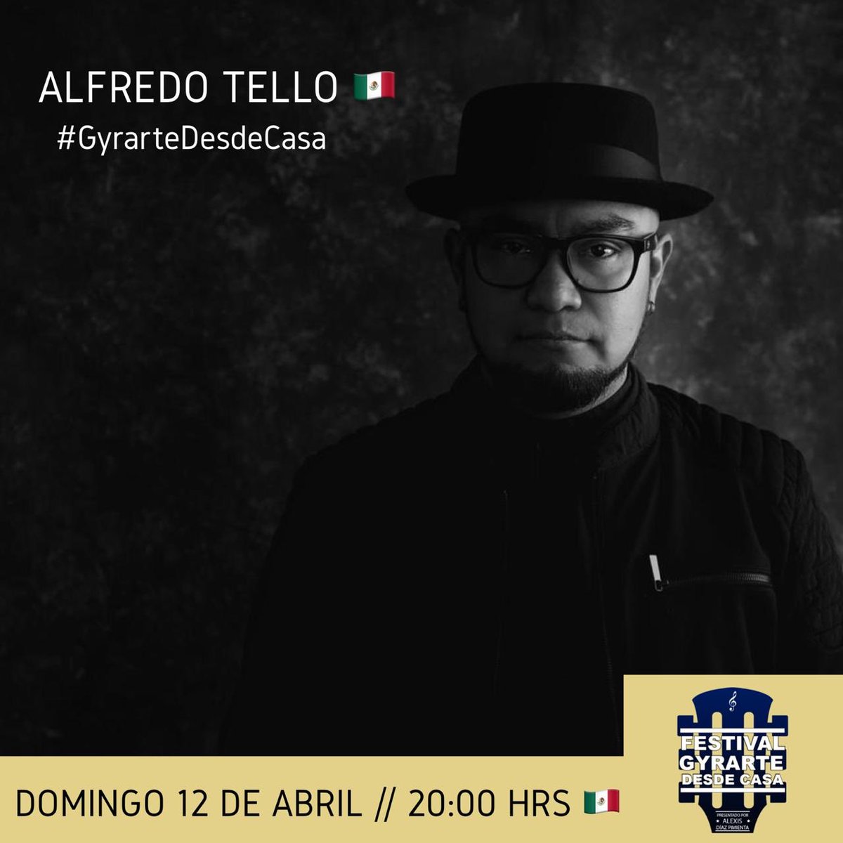 Nos vemos esta noche en el festival <a href="/Gyrarte/">Gyrarte</a> desde casa. No te lo pierdas inicia 8:00 pm!!!