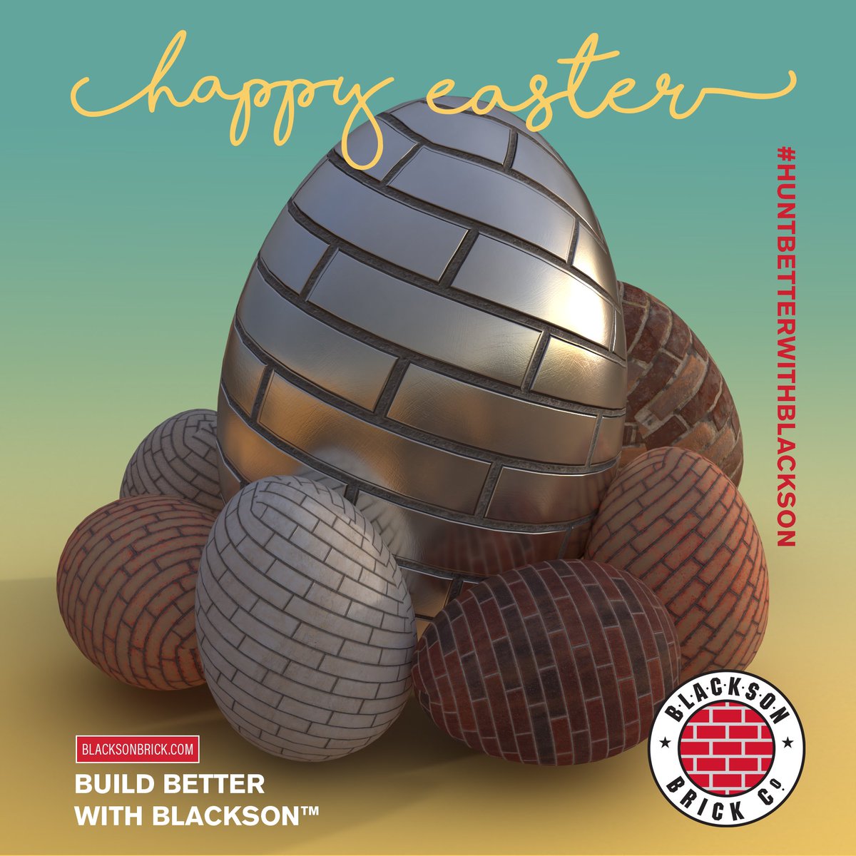 BlacksonBrick's tweet photo. Happy Easter from the Blackson Brick Family #buildbetterwithblackson #EasterSunday #HappyEaster https://t.co/pbZtkSQQnS