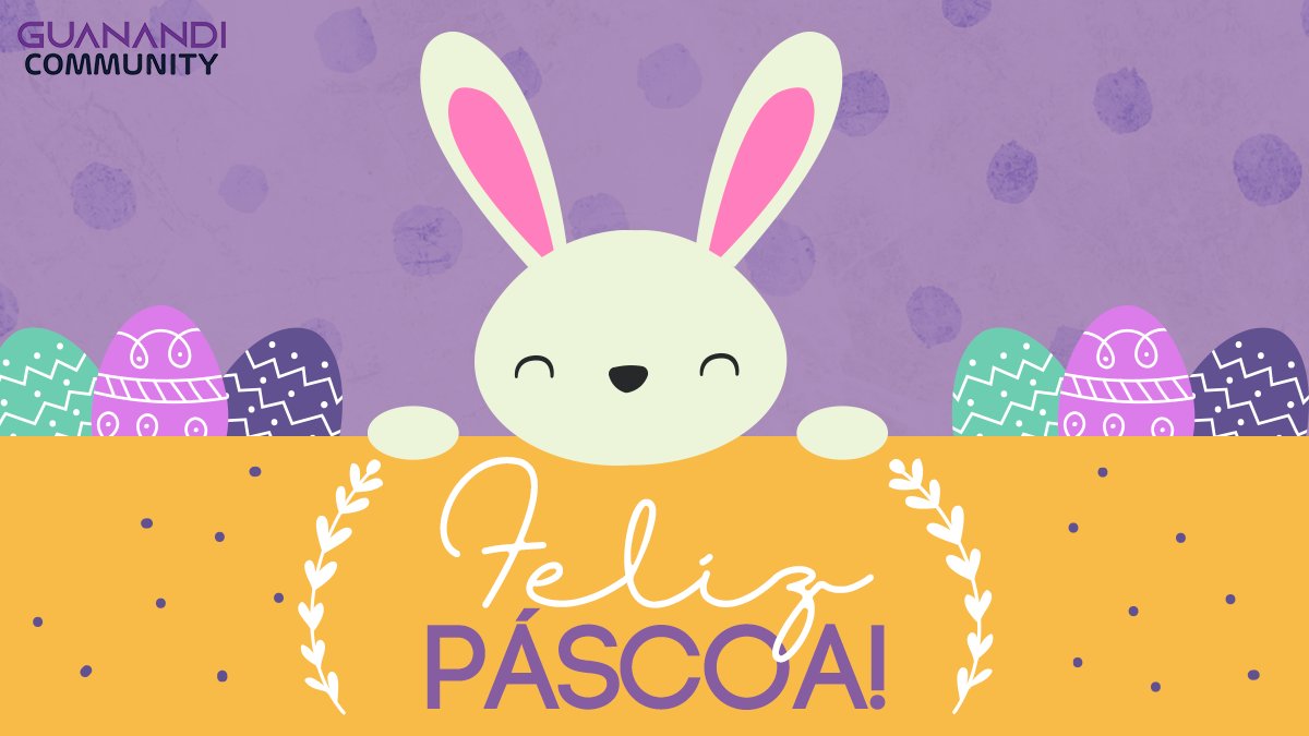 GuanandiOW's tweet photo. Que vocês possam passar esse dia com quem amam, mesmo que a família esteja longe no momento, desejamos uma feliz páscoa à todos vocês! Que na próxima data em que o coelho nos visitar, estejamos abraçando quem aquece nosso coração. 💜💛 https://t.co/VKDxUUCAc2