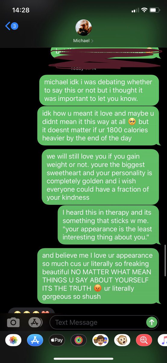 lvrofminemegs's tweet photo. im still shaking and i havent stopped fully crying yet. michael responded to me and i hope he realizes its people like HIM that make me feel like everything will be okay 🥺 https://t.co/7ZFzvkM5N8