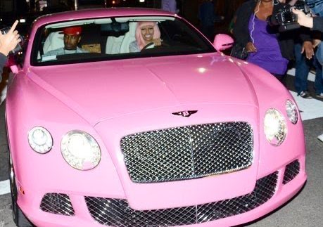 The “fast Bent'” is a Bentley, likely her pink Continental GT revealed in 2014.