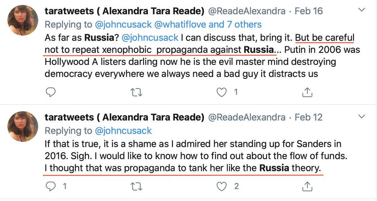 Joe Biden's accuser has real "unusual" and "unexpected" views on Putin and Russia.No really, serious shock coming. She's a fan.