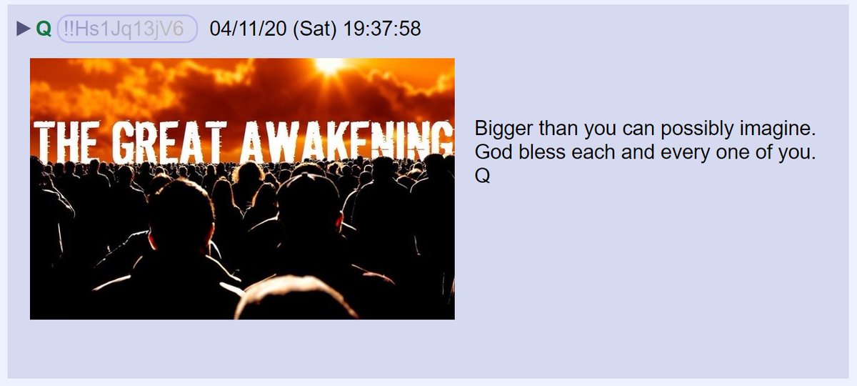 22) The media downplay the significance of Q's mission but his reach is bigger than you can imagine.