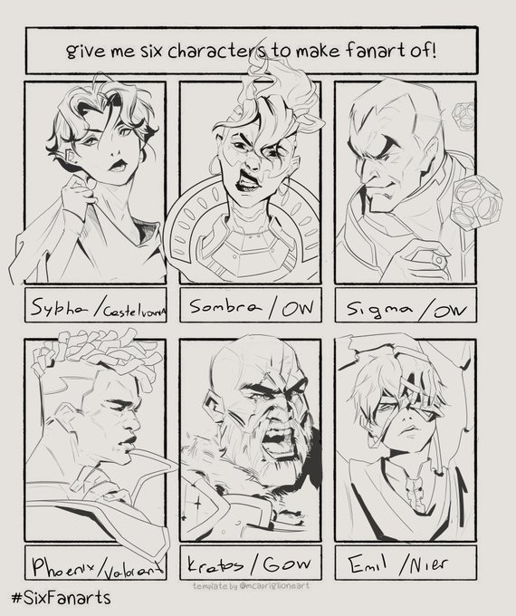 #SixFanartsChallenge  #SixFanarts   my artblock is killing me, but I might finish some of them later  ? 