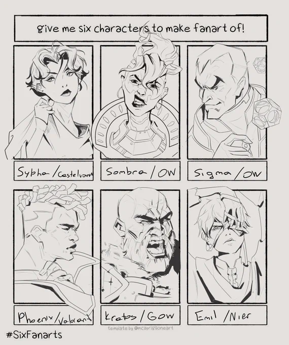 #SixFanartsChallenge  #SixFanarts   my artblock is killing me, but I might finish some of them later  ? 