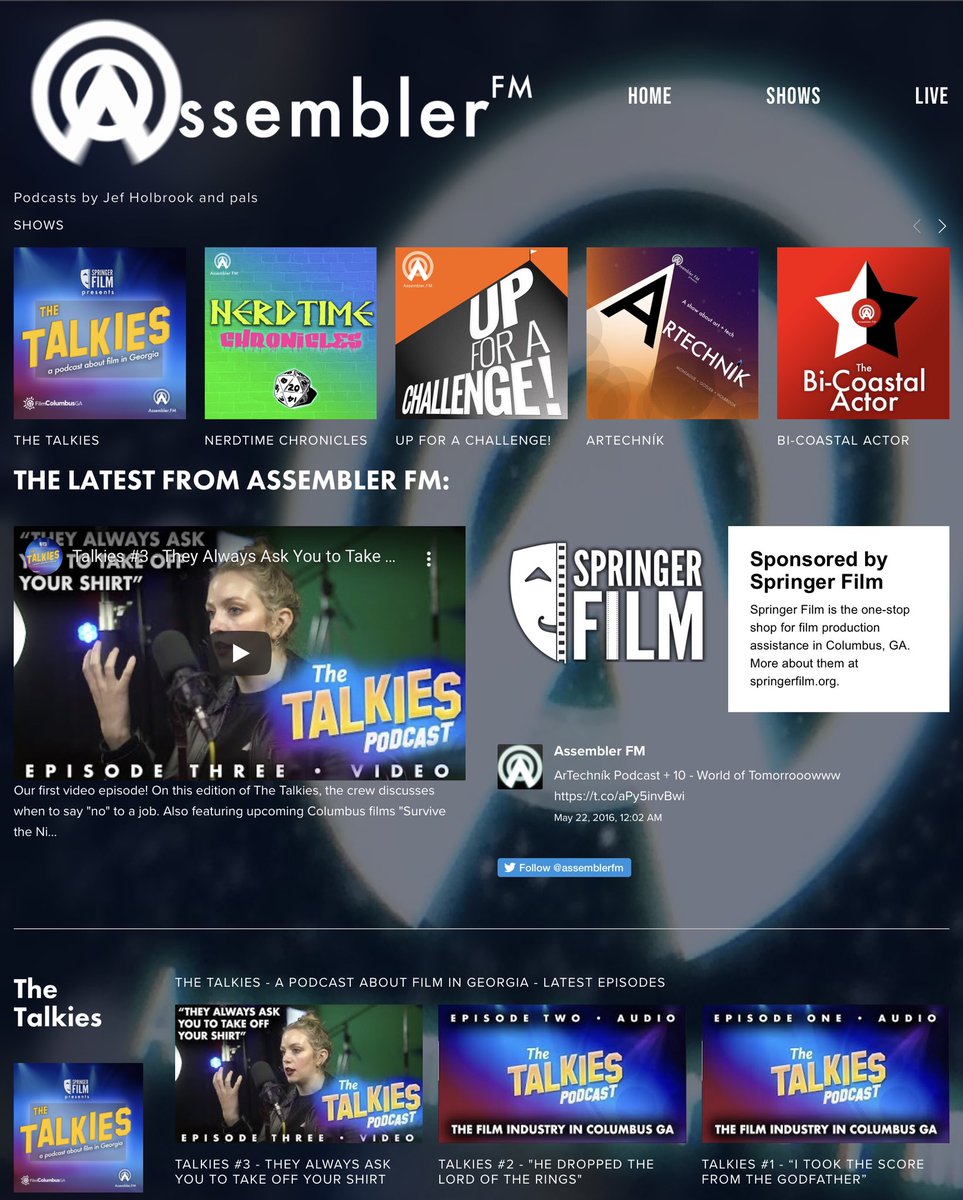 assemblerfm's tweet image. Updating the ol&apos; site. New Talkies tomorrow!