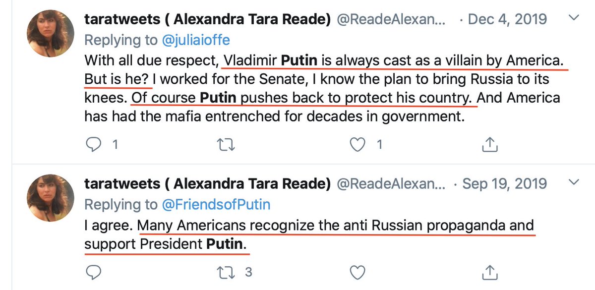 Joe Biden's accuser has real "unusual" and "unexpected" views on Putin and Russia.No really, serious shock coming. She's a fan.