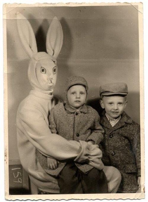 Happy Easter, sinners. Enjoy this thread of creepy Easter bunny photos. I recommend scrolling all the way to the bottom.