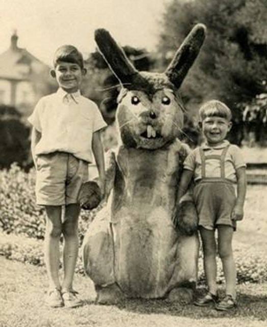 Happy Easter, sinners. Enjoy this thread of creepy Easter bunny photos. I recommend scrolling all the way to the bottom.