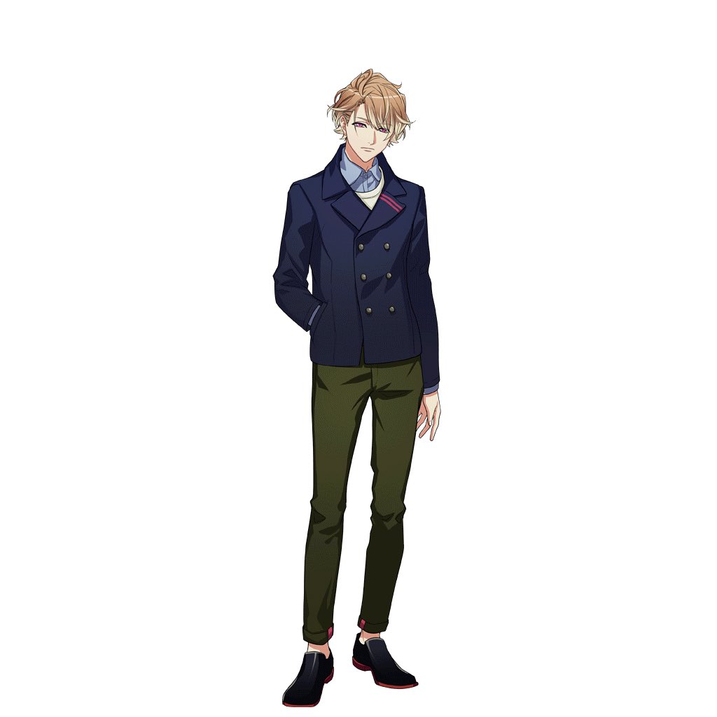 16. Itaru -He’s layering a lot, isn’t he stuffy -I like his pants and shoes but not his top-The red soles are pretty stylish though