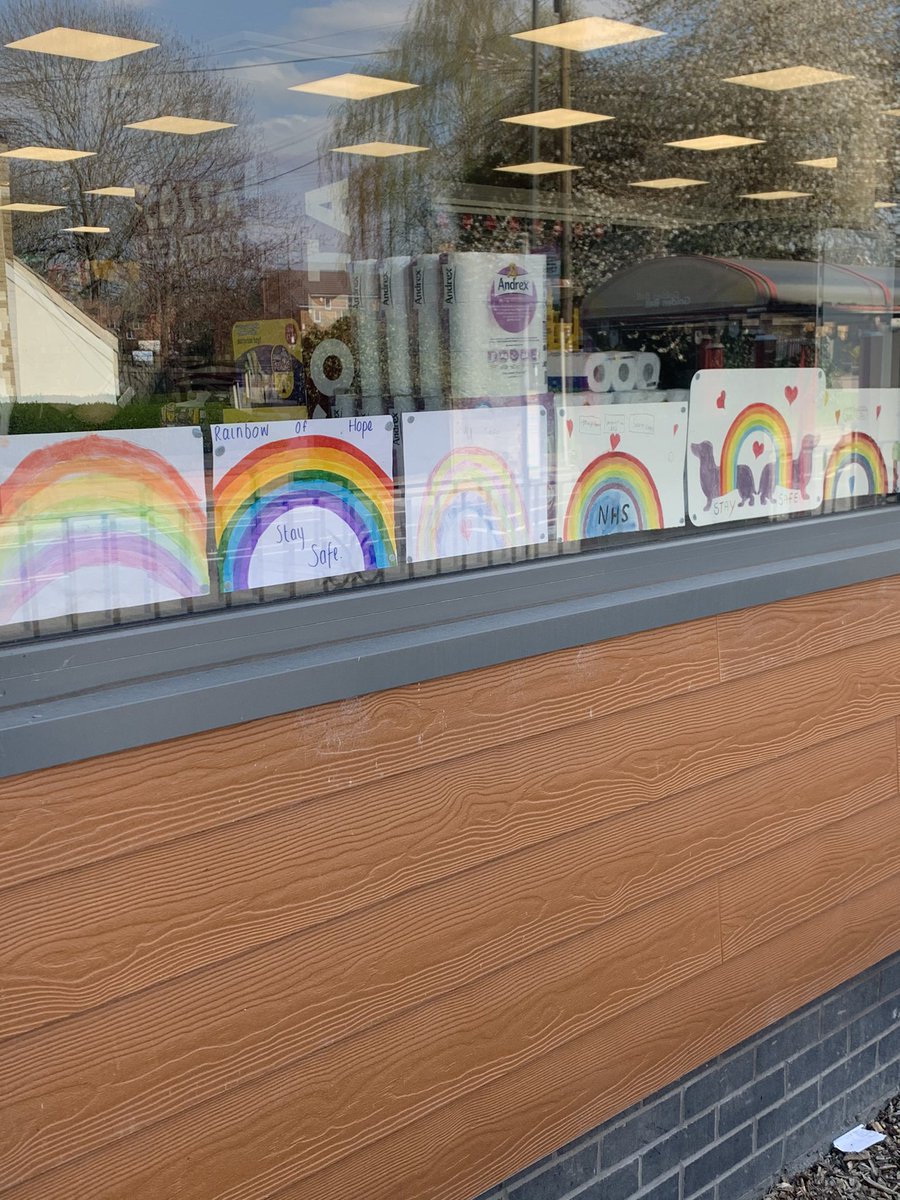 eejsmith76's tweet photo. Beautiful Rainbow 🌈 pictures by the children at Renishaw @mycoopfood @GlidewellGavin @ClaireKoziol #west8 @PaulalanDennis @Dan1979Gee https://t.co/w0CcYzAXOT