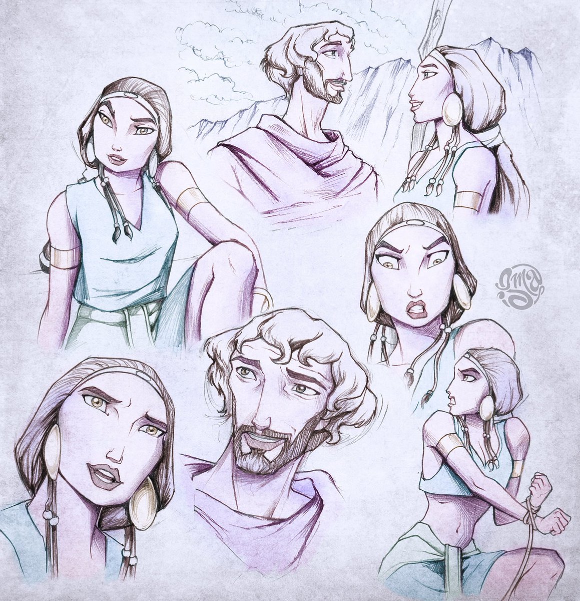 ismaComics's tweet photo. Moses and Zipporah from 'The Prince of Egypt' #sketches #drawings https://t.co/9lLNPqdGLz