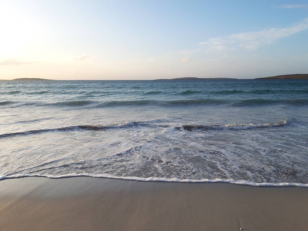 EilidhCarr's tweet photo. My island views over the last week during my little walks around Berneray &amp; North Uist. On what should be a busy bank holiday, the beaches and roads are deserted. But this is a good thing, it is so important for our islands with the current coronavirus situation. #OuterHebrides https://t.co/5lRamk8K6h
