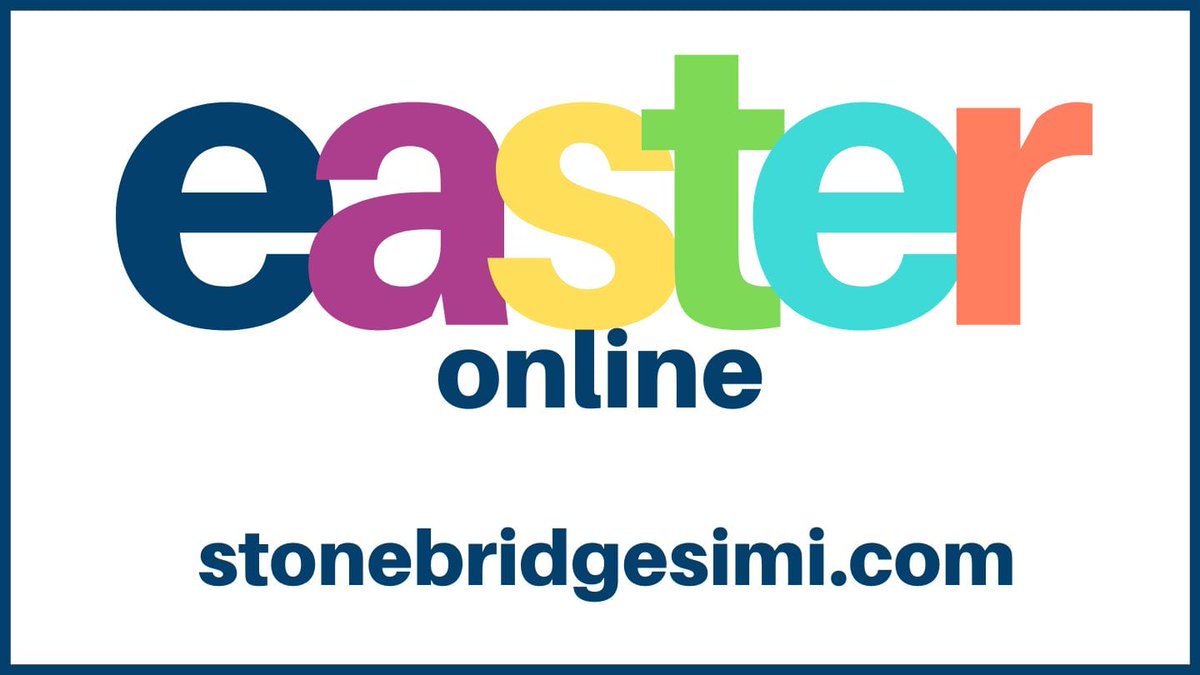 StoneBridgeSimi's tweet photo. Easter Sunday: Hope Not Fear
Join us! Watch: https://t.co/rWeTK41tpD
Message notes:
https://t.co/pYz1kpIBNw https://t.co/7KvsFDldZk