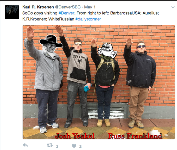 [THREAD]Lakewood Neo-Nazi and (former) Traditionalist Workers Party member Russell Frankland is sharing Matthew Heimbach's article from Light Upon Light about how he allegedly left "White Nationalism", despite evidence to the contrary.Heimbach's komrades know this is a ruse.