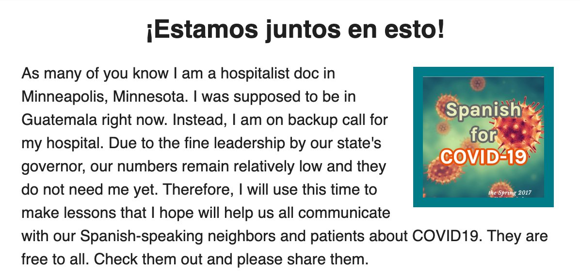 SpanishGramPod's tweet photo. We are continue to addd more lessons covering Spanish for COVID-19 | Podcasts by Doc Molly https://t.co/4DhXVHiRxk https://t.co/zrkWxKQKYl