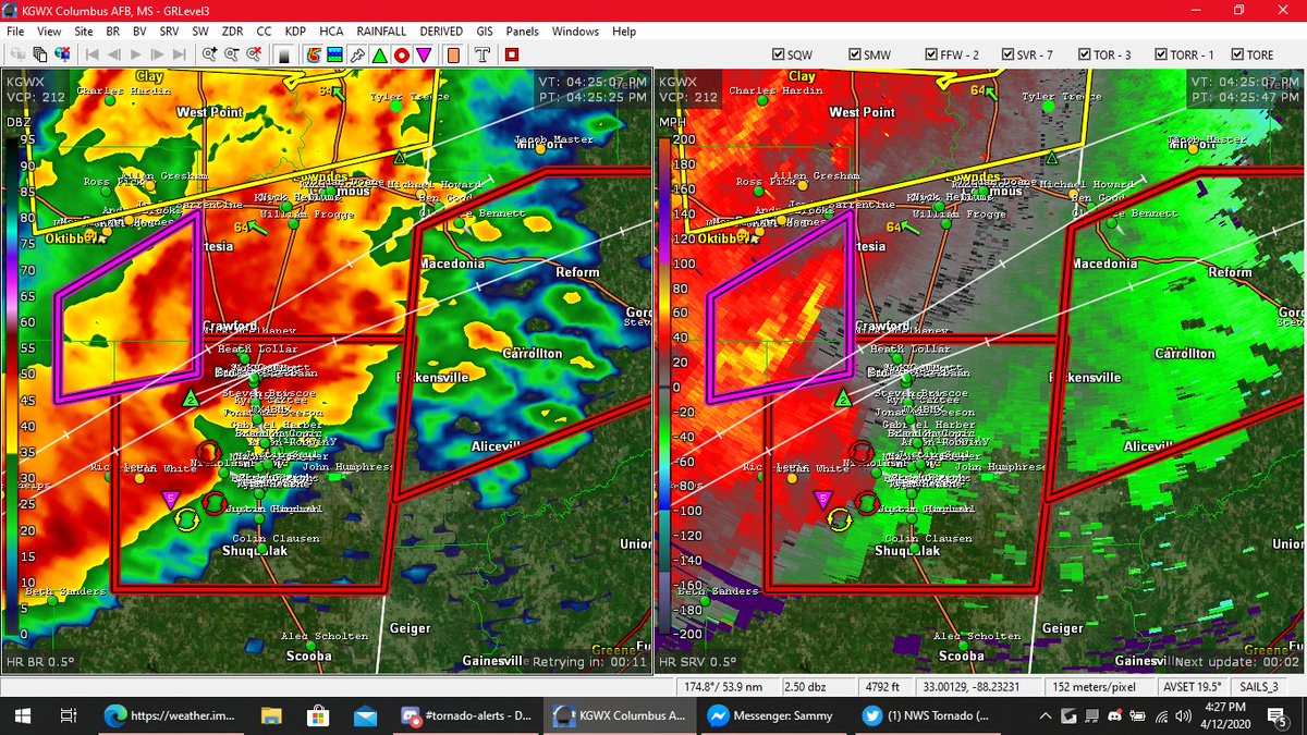 NWS Tornado on Twitter "Tornado Warning including Aliceville AL, Gordo