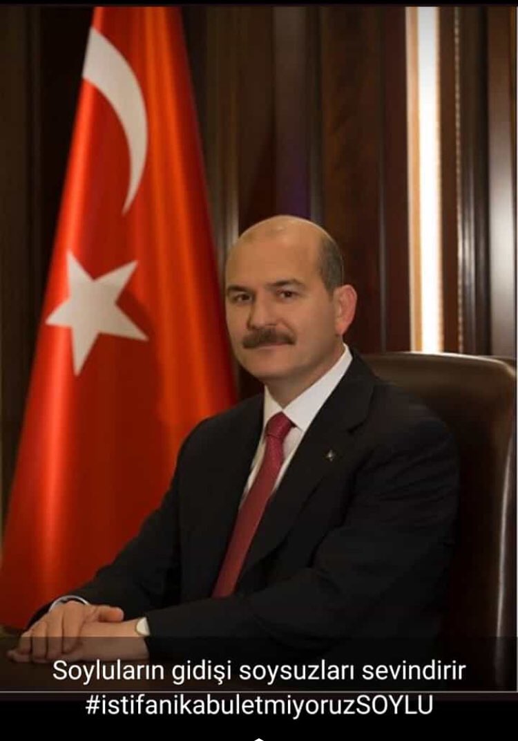 AliDeri20625652's tweet photo. #SueleymanSoylu Sayın bakanım soysuzlara bu meydan bırakılamaz halk olarak istifanı kabul etmiyoruz https://t.co/qrS2xIcEGT