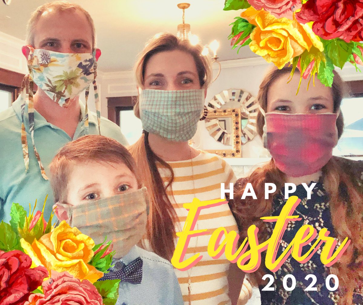 KWstrategic's tweet photo. Made the fam some Easter masks. https://t.co/L4hJ0nWzab