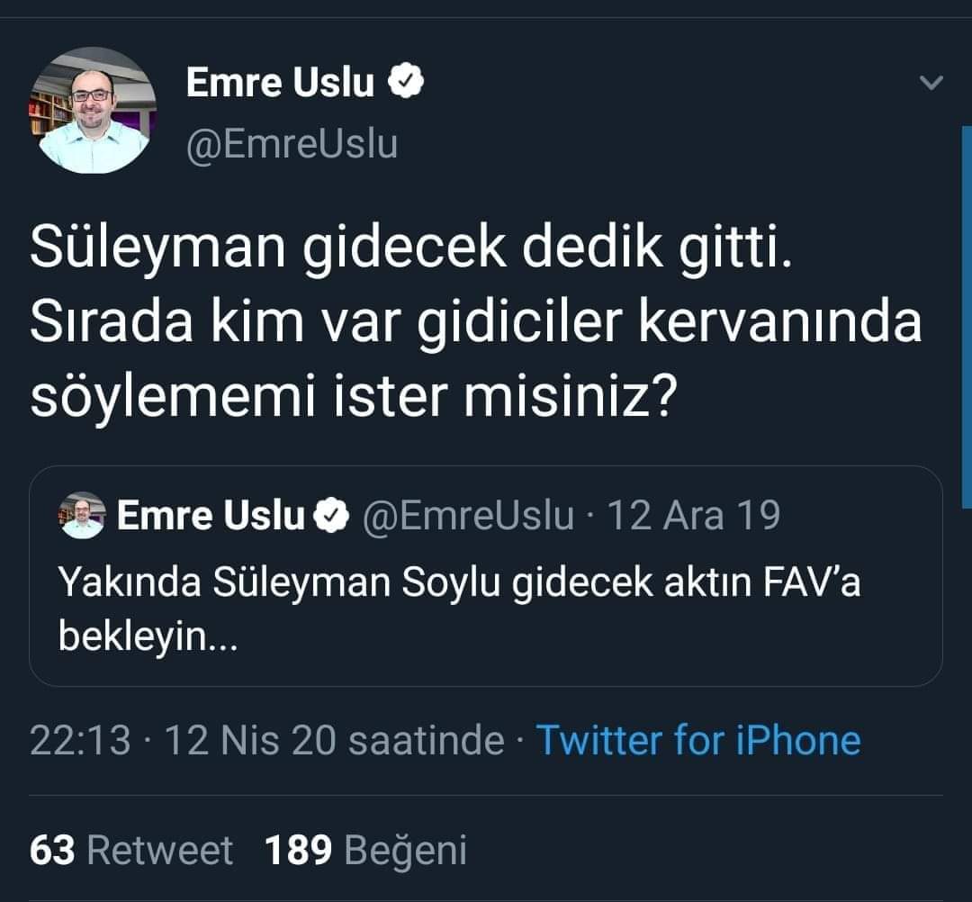 Eğer bu vatan hainleri sevinecekse eğer pkk nin inlerine girilmeyecekse terör bitmeyecekse sokaklarda uyuşturucu satilacaksa <a href="/RTErdogan/">Recep Tayyip Erdoğan</a> cumhurbaşkanım o zaman kabul edin. Yok hayır mücadeleye devam ise Amenna.. <a href="/suleymansoylu/">Süleyman Soylu</a> #Bakanım #Suleymansoylu #istifanikabuletmiyoruzSOYLU