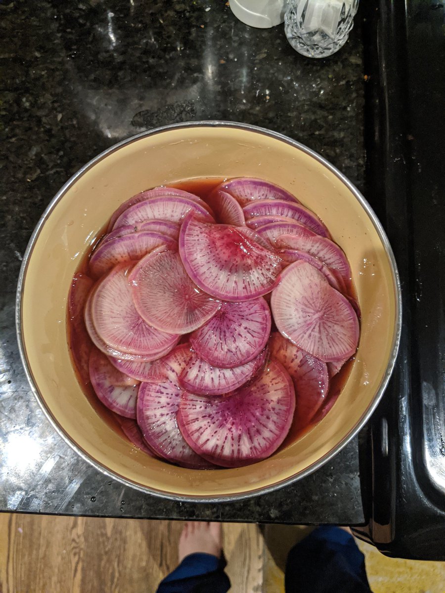 wallace419's tweet photo. @RedHenDC Thanks for the tip. I did radishes 2 ways. Pickled and air fried! https://t.co/rozUPbBqmn
