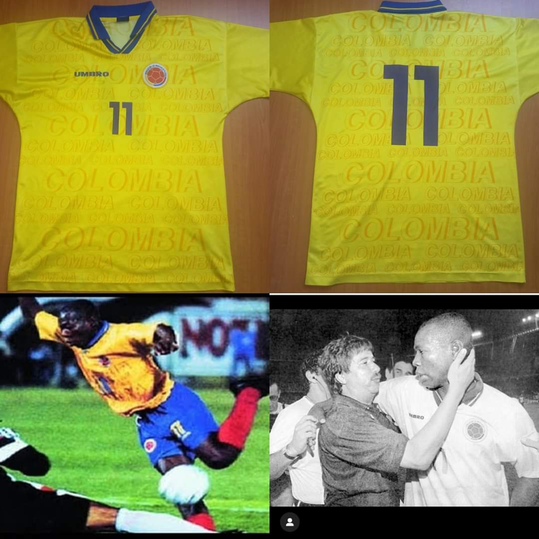betttoo's tweet photo. @TinoasprillaH  Fausto ayúdame quiero subastar está camiseta tuya de la copa América de Uruguay 1995, el dinero es para hacer mercados y repartirlos a personas que lo necesitan en ciudad bolívar sur de Bogotá y cazuca en soacha. https://t.co/ZxkqOHHuOX