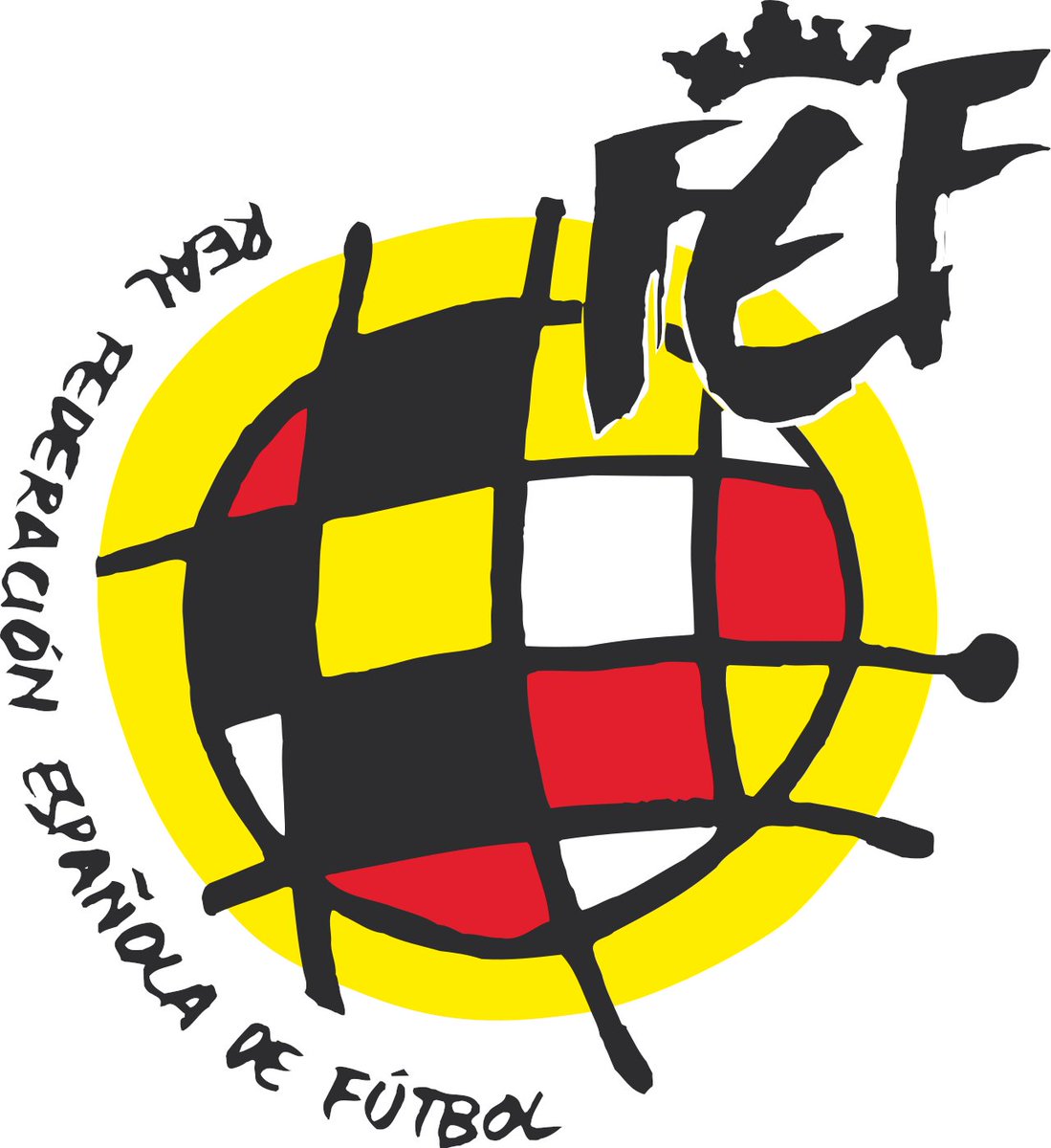 Finally, let’s skip forward to 1990. That year, Angel María Villar and Paolo Rossi presented the new logo of the Royal Spanish Football Federation (RFEF), which was a Miró-inspired sun-cum-football.