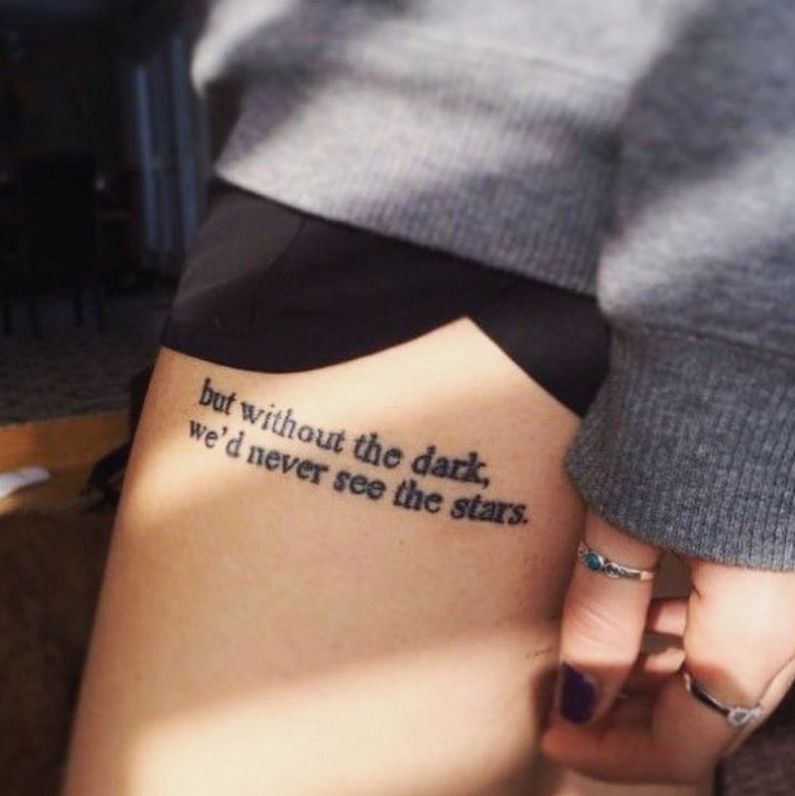 but without the dark, we’d never see the stars