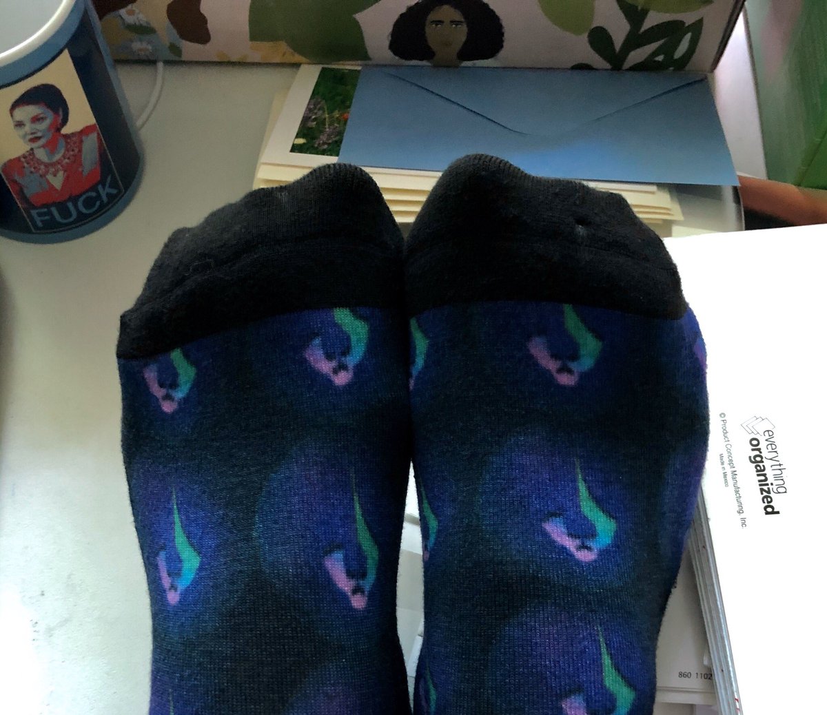 orionlodubyal's tweet photo. Why yes those are my #ObsidianOrder socks. Sure, #Garak wouldnβt wear them but you know #Julian probably would πππ¦π #DS9 #RedBubble #startrek #selfcare #garashir https://t.co/cqCHwclnos