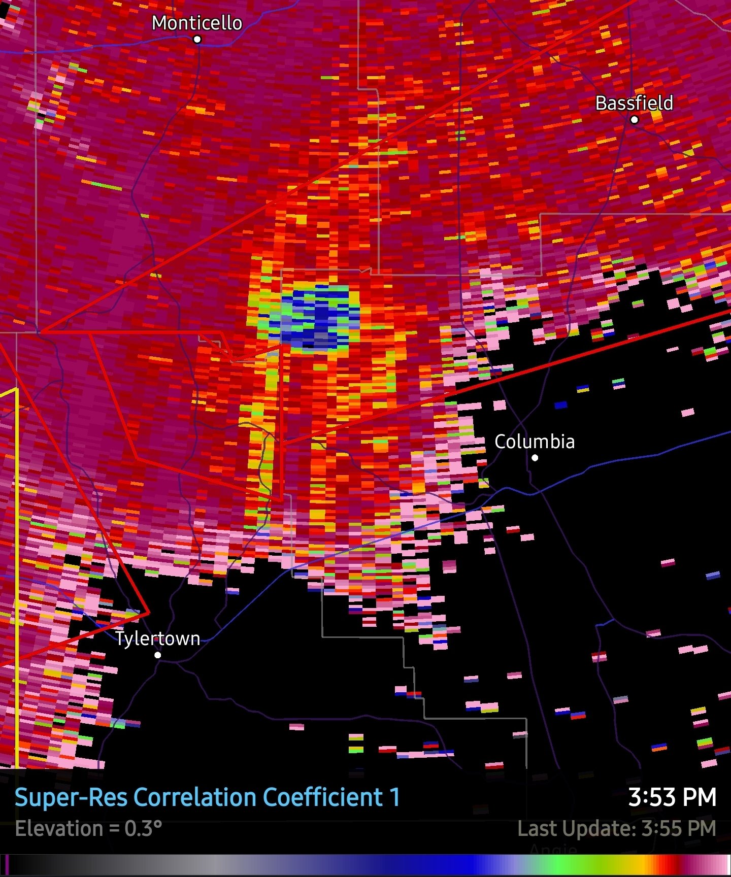 Tornado! Bassfield, MS rated EF4 w/ 63 Mile Track, Peak Winds 170