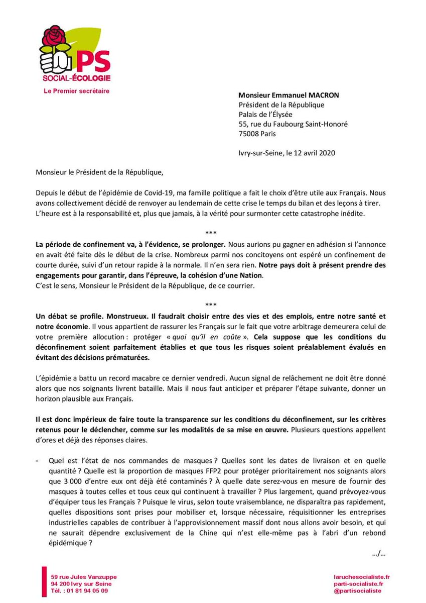 Olivier Faure tweet media