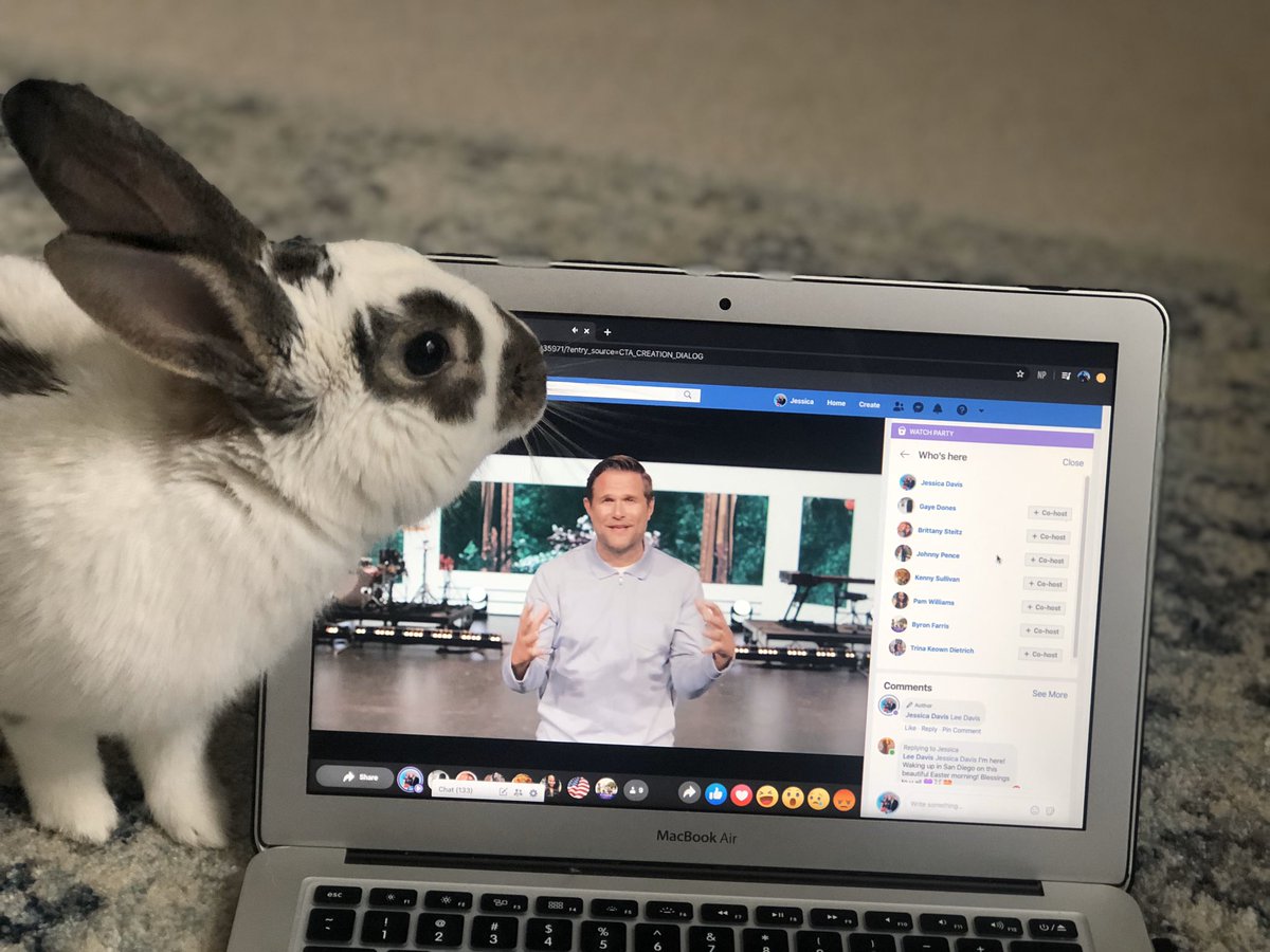 OJsTouch's tweet photo. Good message today @KyleIdleman! Our Easter bunny approved 🐰 ✝️ https://t.co/aiYeSZ2XcH