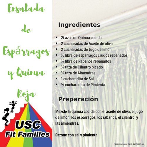 USCFitFamilies's tweet photo. ¡Disfruta la receta de esta semana! https://t.co/7NHUuIwEwN