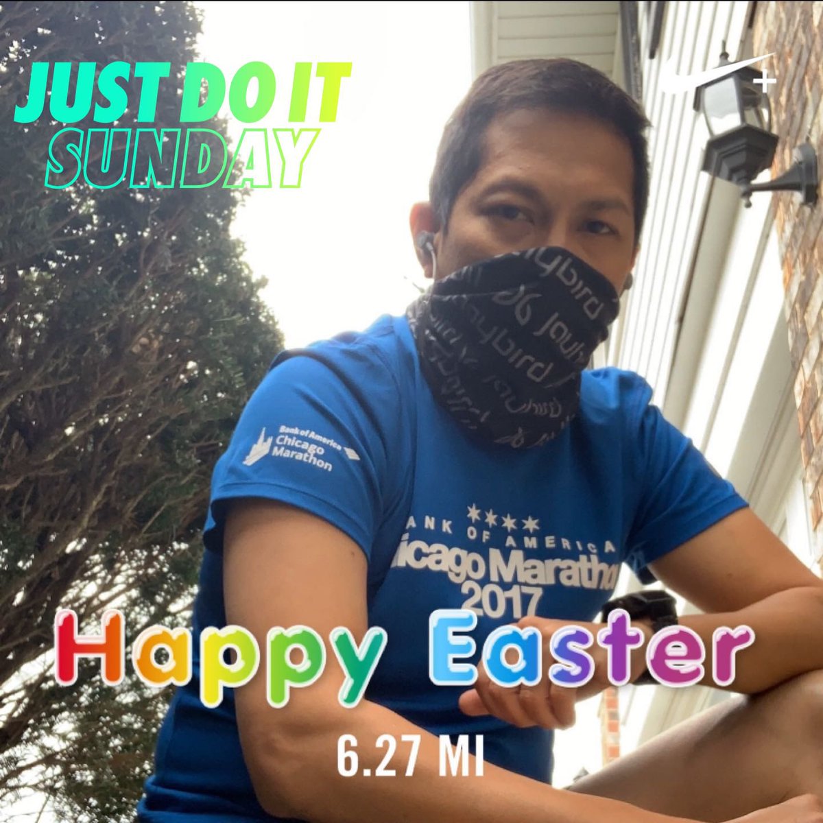 jaydeclare's tweet photo. Happy Easter and Blessed Sunday #weareinthistogether #everythingwillbeok #staysafe #stayhealthy #stayhome #earthproof #jaybirdsport #strava https://t.co/lnY3PgPWKy