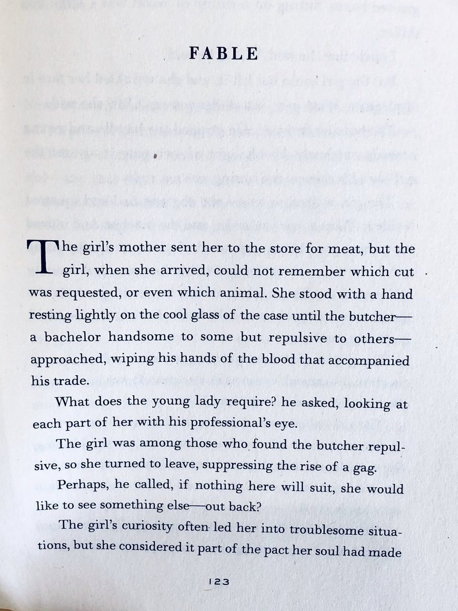 4/12/2020: “Fable” by  @K_Scanlan_, from her just-released collection THE DOMINANT ANIMAL, published by  @mcdbooks.