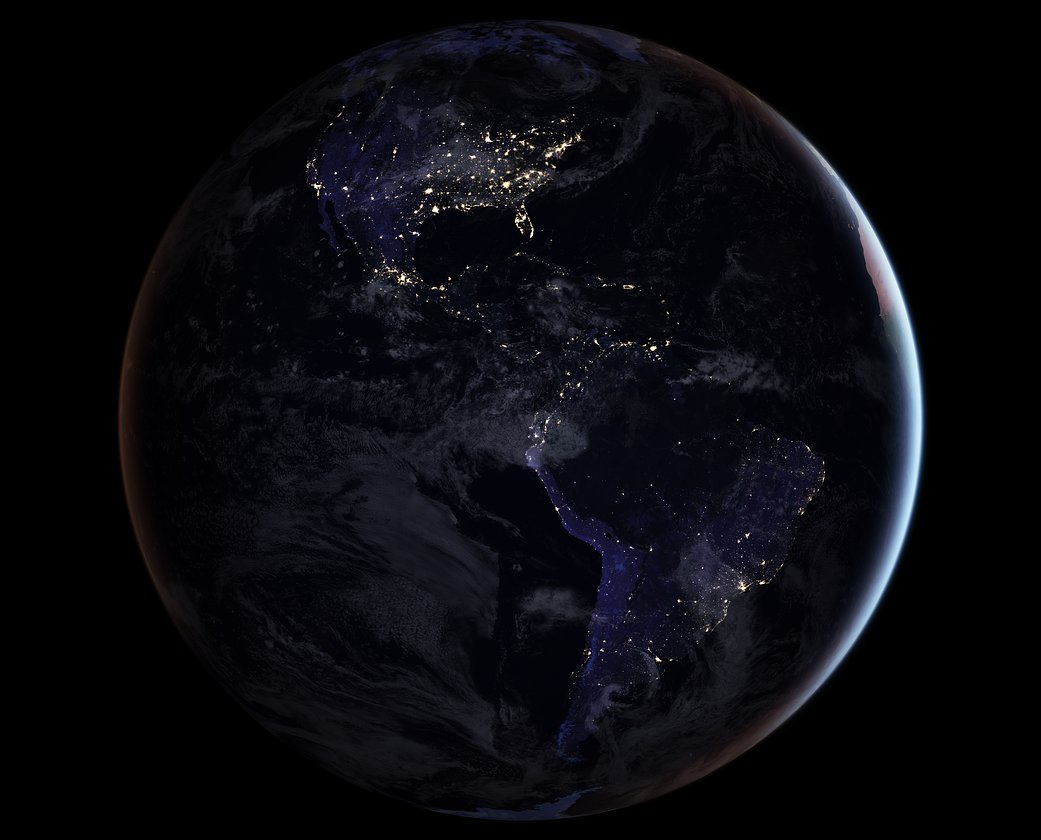 Photos of our planet from space help us understand the marble we call home. This composite image of Earth at night illustrates patterns of human settlement across our planet.More Night Light maps:  https://s.si.edu/2IzLs8Z 