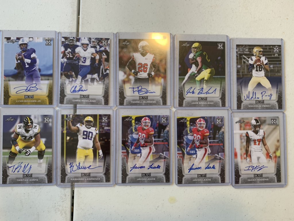 Bowden and Wirfs $5Hodgins and Leake $4The rest $3