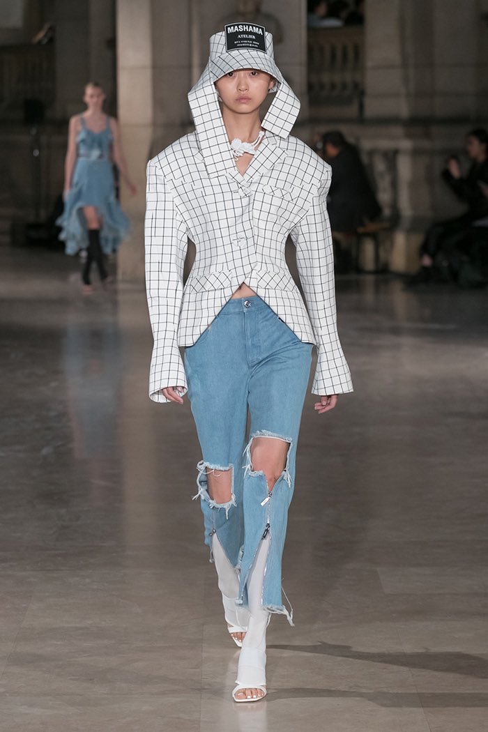 Masha Ma- M.A. in Women's Wear from Central Saint Martins- worked for Veronique Branquinho and Alexander McQueen- draws inspiration from both industrialism and nature- her designs are often defined as futuristic and feminine